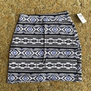NWT Charlotte Russe Aztec printed mini skirt